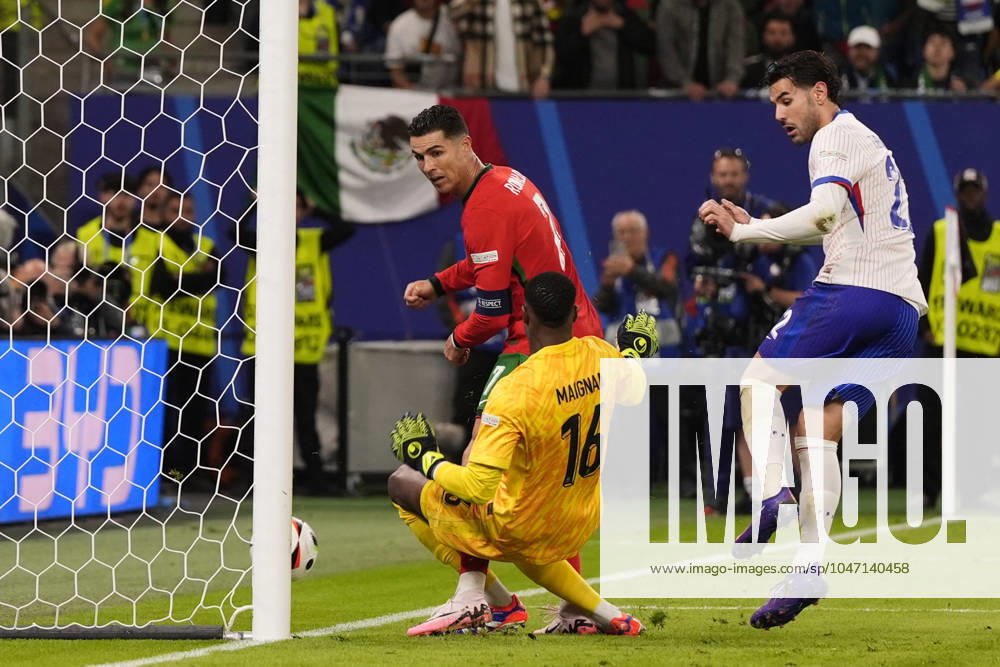 Portugal s Cristiano Ronaldo during a quarterfinal match between Portugal and France at the Euro 2024 soccer tournament in Hamburg, Germany - Friday July 5, 2024. - Soccer .