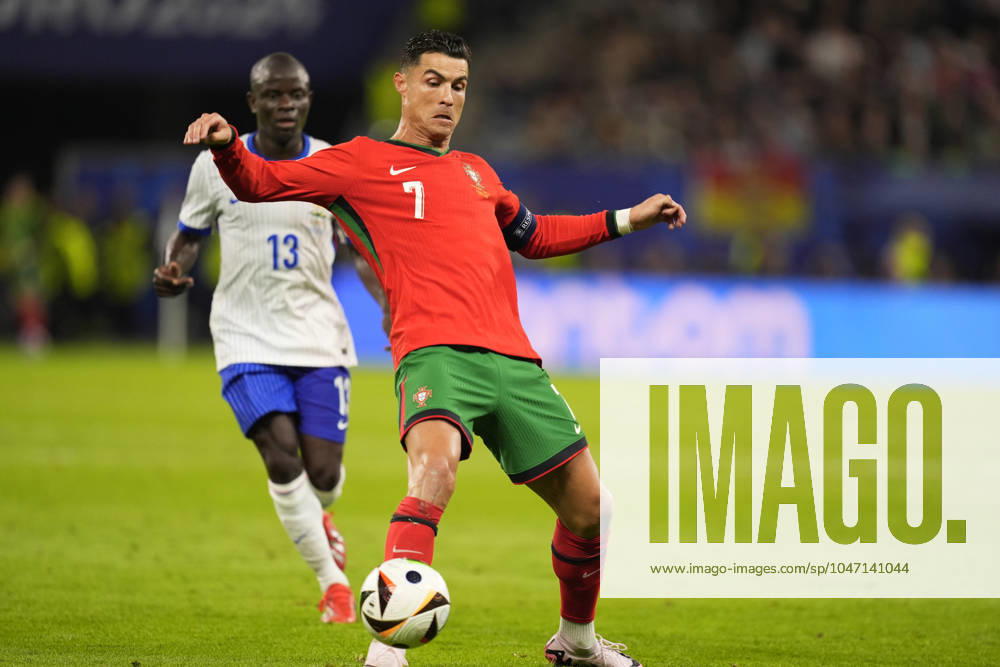 Portugal s Cristiano Ronaldo during a quarterfinal match between Portugal and France at the Euro 2024 soccer tournament in Hamburg, Germany - Friday July 5, 2024. - Soccer .