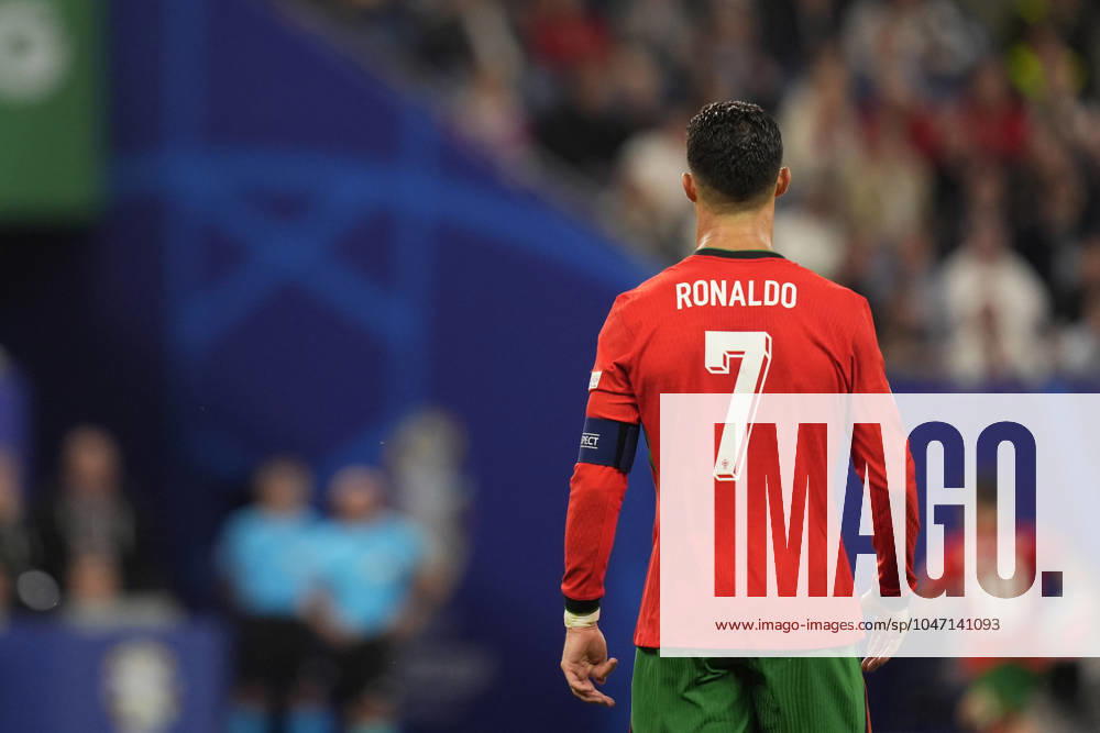 Portugal s Cristiano Ronaldo during a quarterfinal match between Portugal and France at the Euro 2024 soccer tournament in Hamburg, Germany - Friday July 5, 2024. - Soccer .