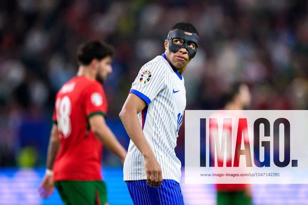 Kylian Mbappà of France during the UEFA Euro 2024 Football Championship Quarterfinal between Portugal and France on July 5, 2024 in Hamburg Photo Jesper Zerman BILDBYRAN kod JZ JZ0551 fotboll football soccer fotballs em europamästerskap em uefa euro uefa european football championship euro 2024 portugal france france bbeng bbauto