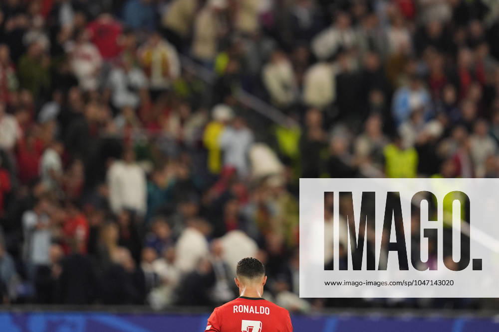 Portugal s Cristiano Ronaldo during a quarterfinal match between Portugal and France at the Euro 2024 soccer tournament in Hamburg, Germany - Friday July 5, 2024. - Soccer .