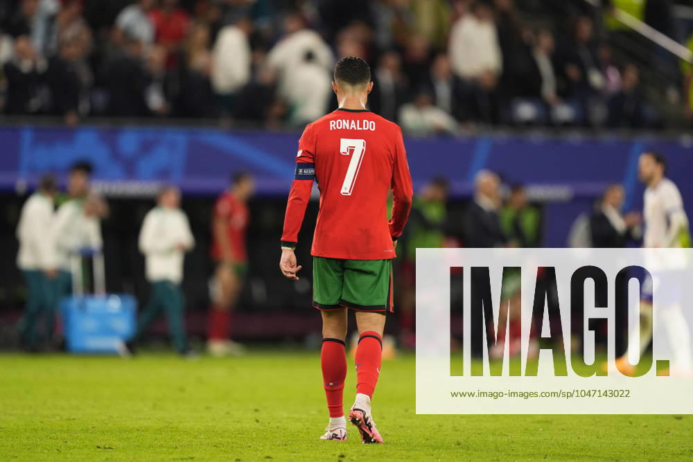 Portugal s Cristiano Ronaldo during a quarterfinal match between Portugal and France at the Euro 2024 soccer tournament in Hamburg, Germany - Friday July 5, 2024. - Soccer .