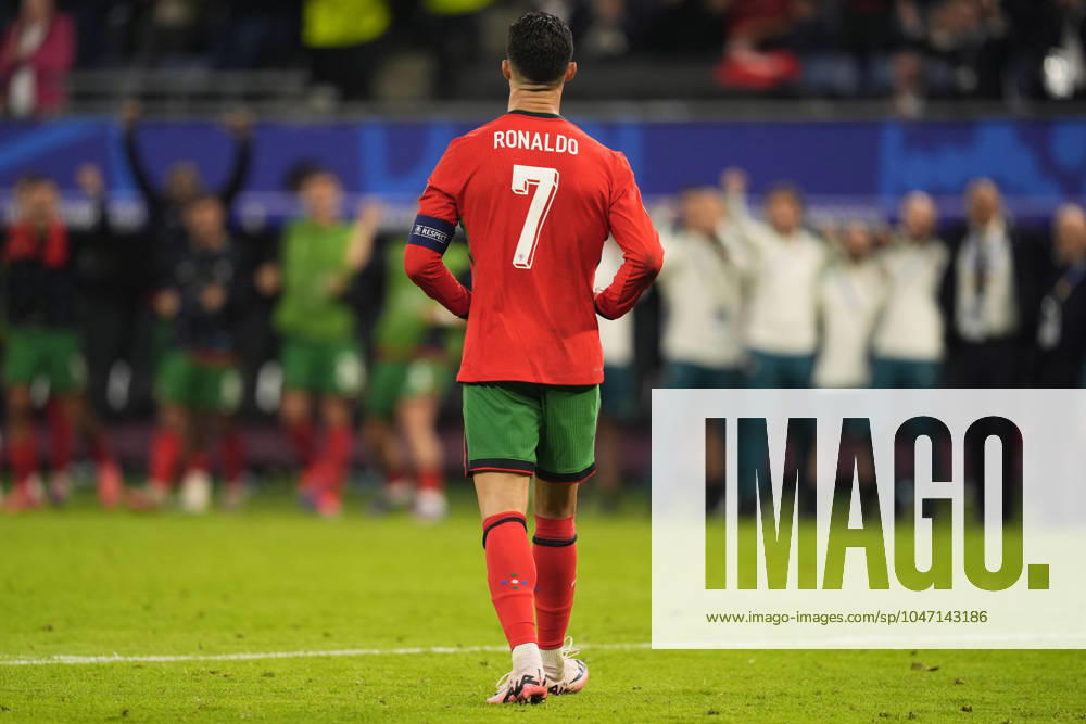 Portugal s Cristiano Ronaldo during a quarterfinal match between Portugal and France at the Euro 2024 soccer tournament in Hamburg, Germany - Friday July 5, 2024. - Soccer .