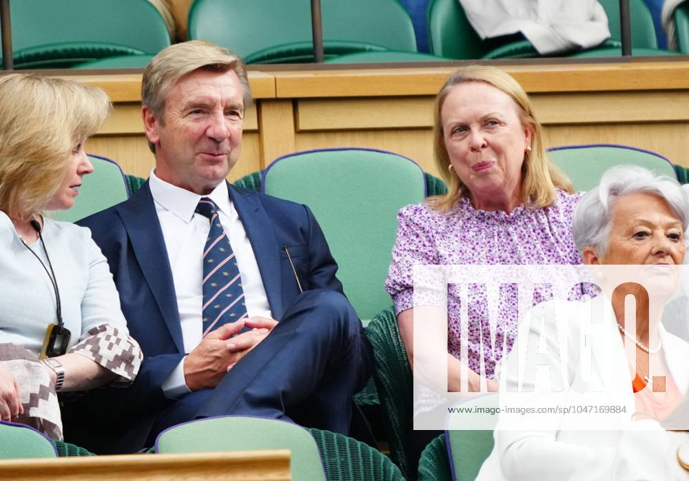Christopher Dean and Jayne Torvill in the Royal Box on Centre Court Wimbledon Tennis Championships, Day 6, The All England Lawn Tennis and Croquet Club, London, UK - 06 Jul 2024