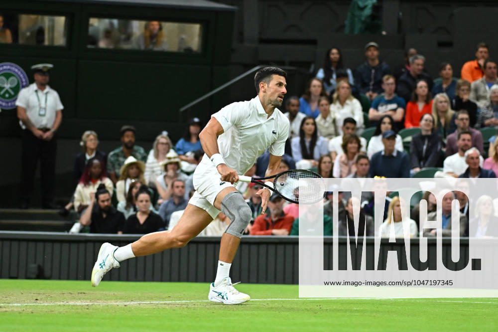 Wimbledon - Third Round Novak Djokovic (SRB) during his third round match at the 2024 Wimbledon Championships at the AELTC in London, UK, on July 6, 2024. Photo by Corinne Dubreuil ABACAPRESS.COM LONDON