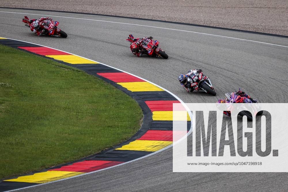 Sprint race of MotoGP Liqui Moly Motorrad Grand Prix Deutschland at Sachsenring Circuit. July 06 2024 In picture: Jorge Martin , Miguel Oliveira and Francesco Bagnaia Carrera al Sprint del Gran Premio Liqui Moly Motorrad de MotoGP de Alemania en el Circuito de Sachsenring, 06 de Julio de 2024 POOL MotoGP.com Cordon Press Images will be for editorial use only. Mandatory credit: MotoGP.com Cordon Press Cordon Press Cordon Press