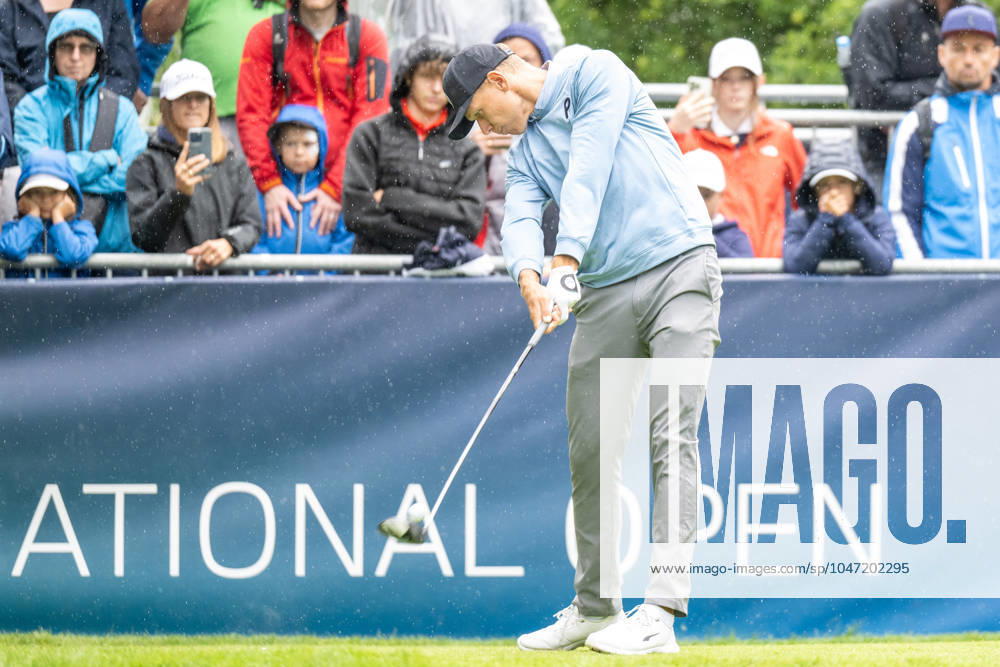 Matti Schmid teeing off, BMW International Open 2024, Golf, 07 07 2024 Munich Bavaria Germany