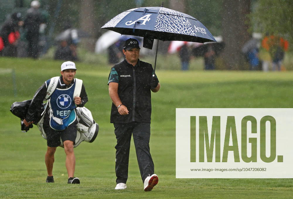 GOLF - BMW International Open 2024 MUNICH,GERMANY,07.JUL.24 - GOLF - DP World Tour, BMW International Open, GC Eichenried. Image shows Patrick Reed (USA) and his caddy. GEPAxpictures xThomasxBachun
