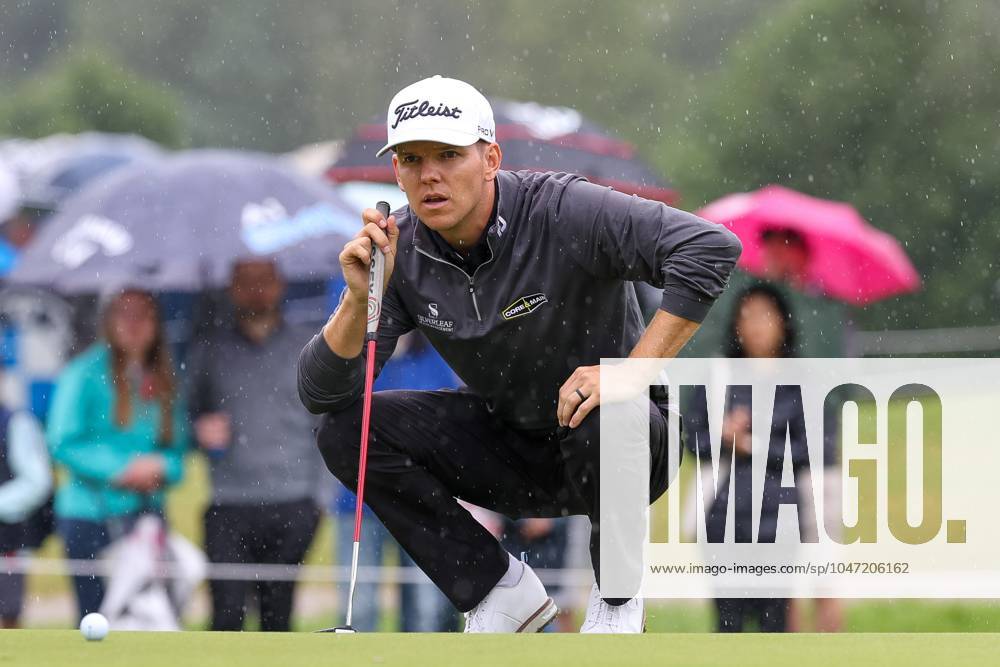 Jeremy Paul GER , reading the putting line, BMW International Open 2024, Golf, DP World Tour, Men, Final, 07 07 2024 Moosinning Bavaria Germany
