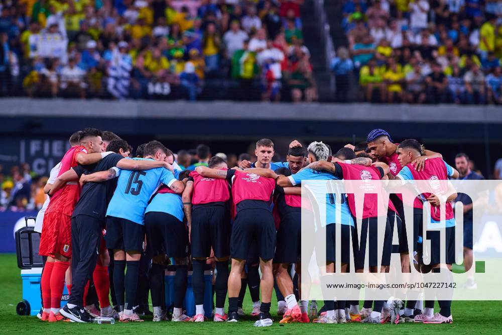 Copa America USA 2024 Uruguay (4p) 0-0 (2p) Brazil - Quarter-final Players of Uruguay during the CONMEBOL Copa America 2024 Quarter-final match between Uruguay and Brazil, at Allegiant Stadium, on July 06, 2024 in Las Vegas, Nevada, United States. LAS VEGAS NEVADA UNITED STATES