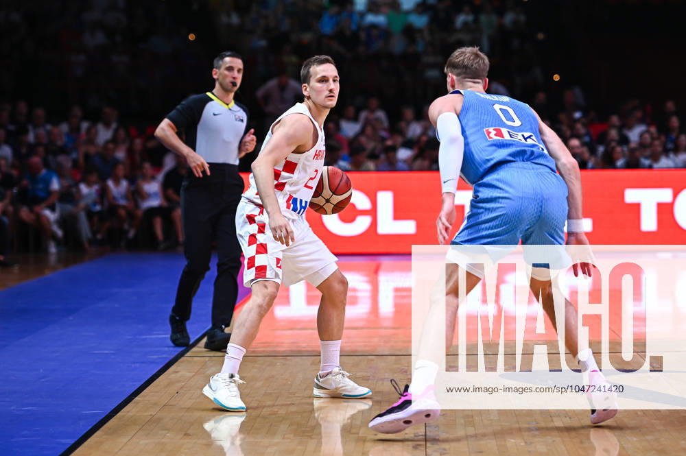 Croatia v Greece - FIBA Olympic Qualifying Tournament 2024 Final Goran Filipovic of Croatia is playing during the FIBA Olympic Qualifying Tournament 2024 Final match between Croatia and Greece at Peace & Friendship Stadium on July 7, 2024, in Piraeus, Greece. Piraeus Greece