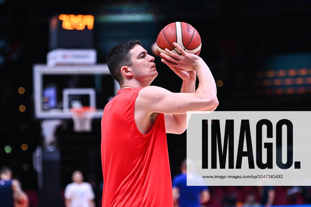 Croatia v Greece - FIBA Olympic Qualifying Tournament 2024 Final 22 Danko Brankovic of Croatia is playing during the FIBA Olympic Qualifying Tournament 2024 Final match between Croatia and Greece at Peace & Friendship Stadium on July 7, 2024, in Piraeus, Greece. Piraeus Greece