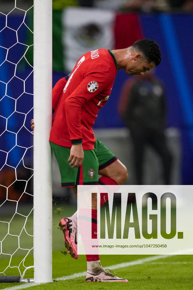 Portugal s Cristiano Ronaldo during a quarterfinal match between Portugal and France at the Euro 2024 soccer tournament in Hamburg, Germany - Friday Saturday July 6, 2024. - Soccer .