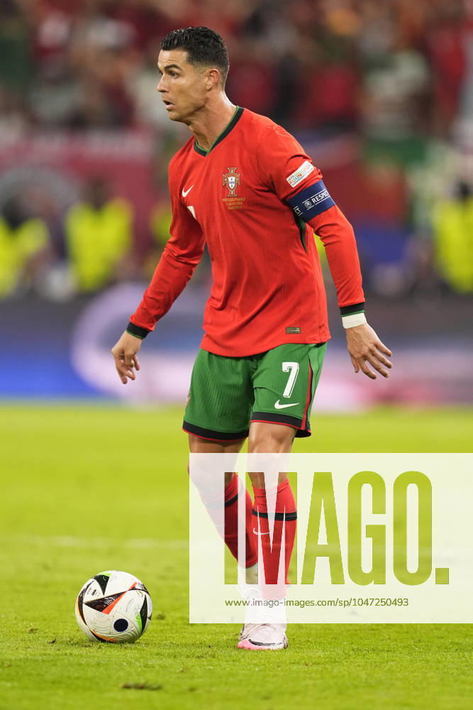 Portugal s Cristiano Ronaldo during a quarterfinal match between Portugal and France at the Euro 2024 soccer tournament in Hamburg, Germany - Friday Saturday July 6, 2024. - Soccer .