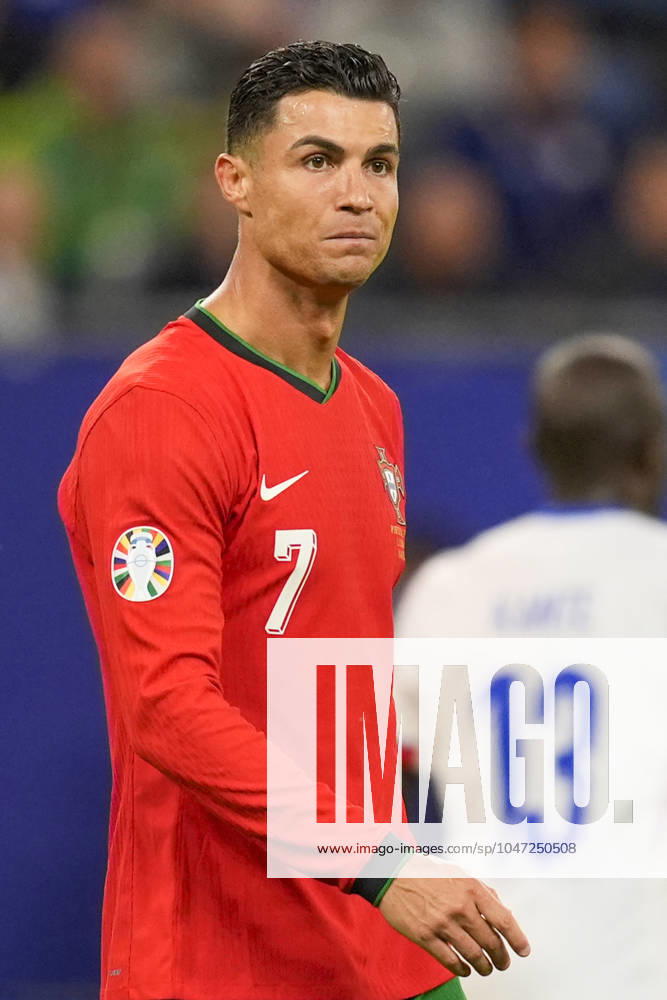 Portugal s Cristiano Ronaldo during a quarterfinal match between Portugal and France at the Euro 2024 soccer tournament in Hamburg, Germany - Friday Saturday July 6, 2024. - Soccer .