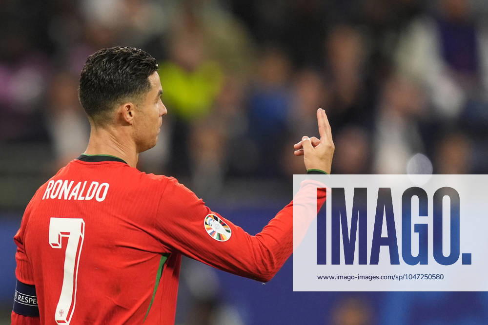 Portugal s Cristiano Ronaldo during a quarterfinal match between Portugal and France at the Euro 2024 soccer tournament in Hamburg, Germany - Friday Saturday July 6, 2024. - Soccer .