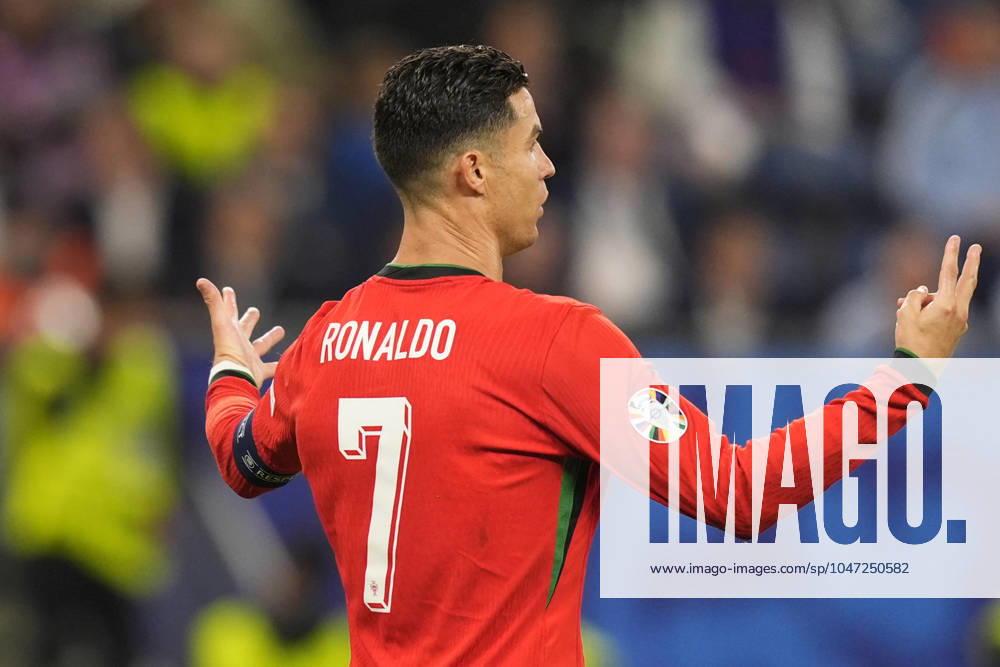Portugal s Cristiano Ronaldo during a quarterfinal match between Portugal and France at the Euro 2024 soccer tournament in Hamburg, Germany - Friday Saturday July 6, 2024. - Soccer .