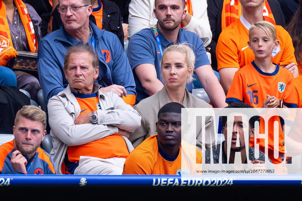 2024-07-02 Romania v Netherlands - Round of 16 - UEFA EURO, EM, Europameisterschaft,Fussball 2024 MUNICH, GERMANY - JULY 2: Chantalle Schilder, wife of Joey Veerman of the Netherlands during the Round of 16 - UEFA EURO 2024 match between Romania and Netherlands at Munich Football Arena on July 2, 2024 in Munich, Germany. (Photo by Joris Verwijst BSR Agency) Munich Germany Content not available for redistribution in The Netherlands directly or indirectly through any third parties.