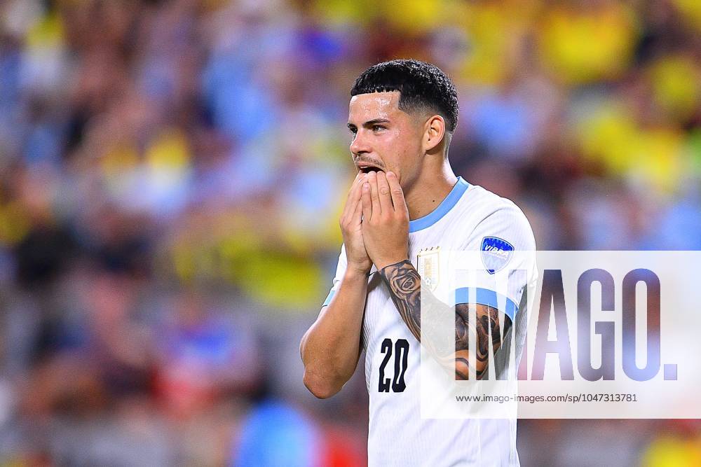 Copa America USA 2024 Uruguay vs Colombia - Semifinal Maximiliano Araujo of Uruguay during the CONMEBOL Copa America 2024 Semi-final match between Uruguay and Colombia, at Bank of America Stadium, on July 10, 2024 in Charlotte, North Carolina, United States. CHARLOTTE NORTH CAROLINA UNITED STATES