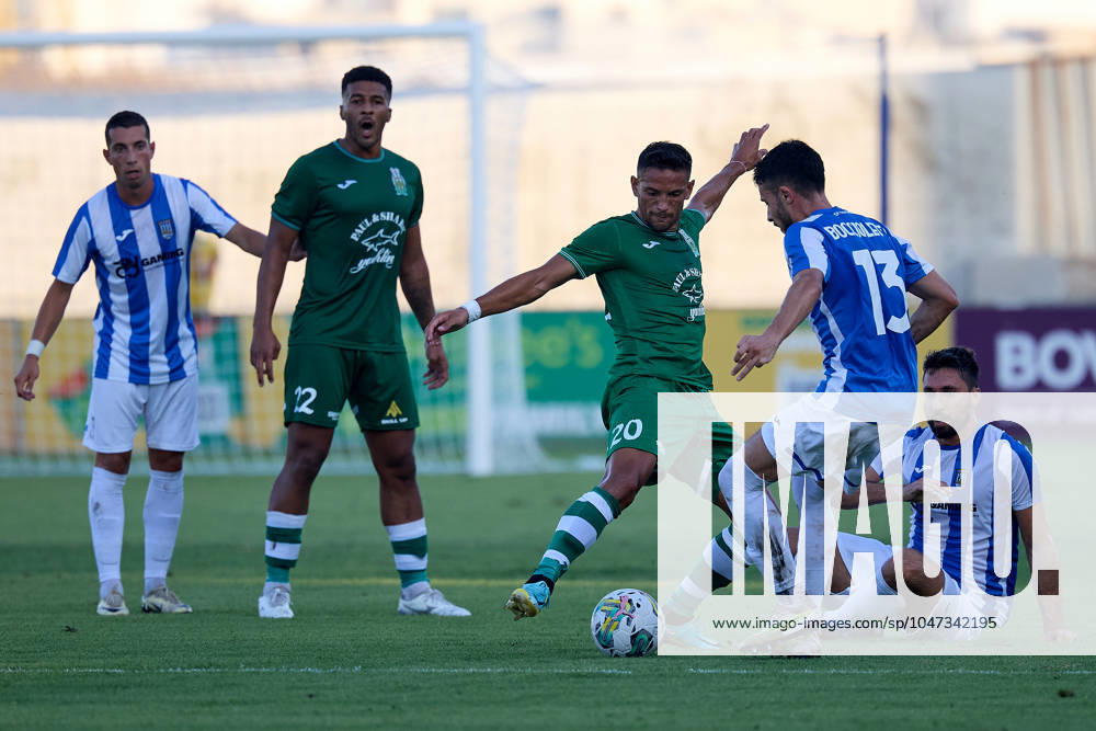 Floriana v Tre Penne - UEFA Europa Conference League 2024 2025, First Qualifying Round, 1st Leg Matias Garcia (C) of Floriana is in action during the UEFA Europa Conference League, First Qualifying Round, 1st Leg soccer match between Floriana and Tre Penne, at the Tony Bezzina Stadium in Paola, Malta, on July 11, 2024. Corradino Malta