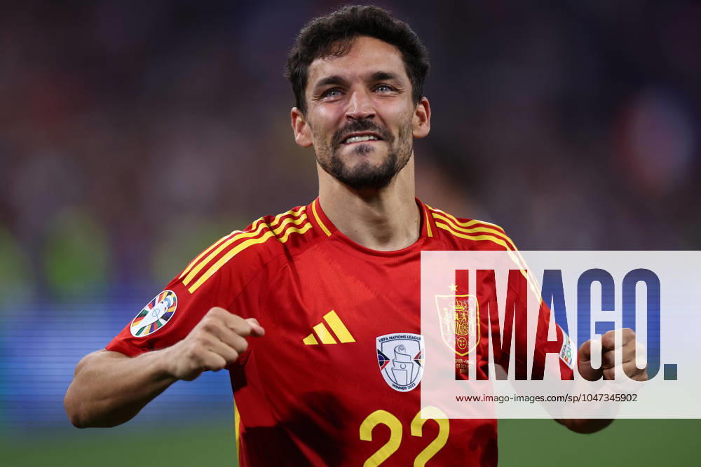 Spain - France Jesus Navas of Spain celebrates at the end of the UEFA EURO, EM, Europameisterschaft,Fussball 2024 semi-final football match between Spain and France at Munich Football Arena on July 9, 2024 in Munich, Germany . Munich Munich Football Arena Germany