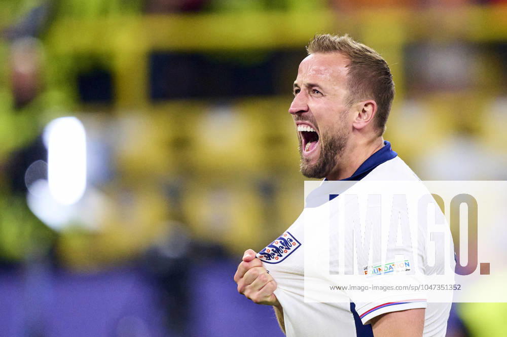 Harry KANE, England 9 celebrate after the semi final match NETHERLANDS - ENGLAND 1-2 of the UEFA European Championships 2024 on Jul 10, 2024 in Dortmund, Germany.