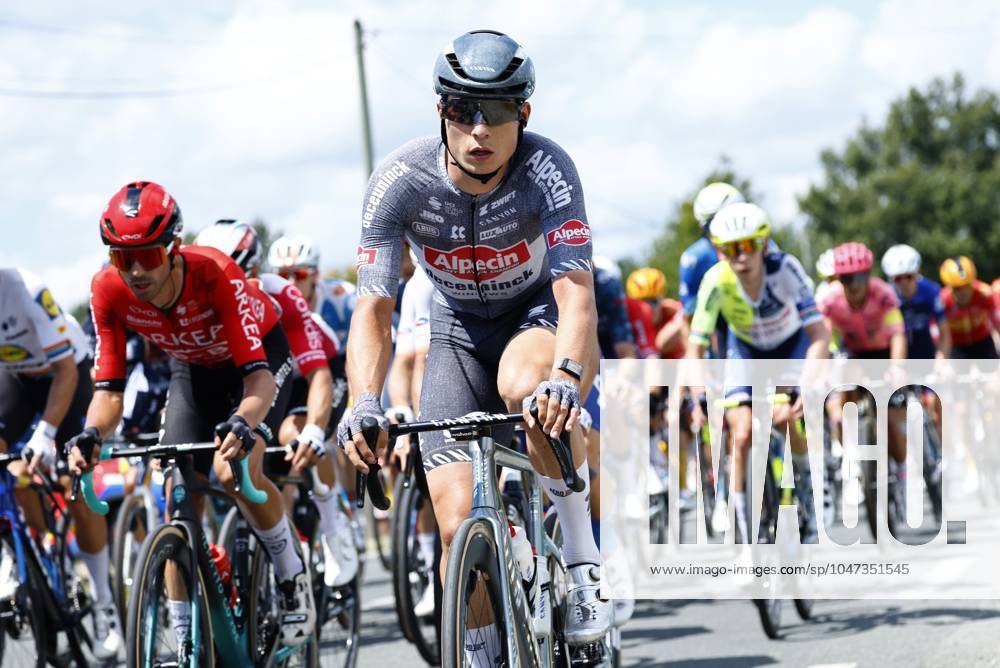 Tour de France 2024 - Stage 13 PAU, FRANCE - JULY 12 : Philipsen Jasper (BEL) of Alpecin-Deceuninck during stage 13 of the 111th edition of the Tour de France 2024 cycling race, a stage of 165,3 km with start in Agen and finish in Pau on July 12, 2024 in Pau, France, 12 07 2024 Pau France