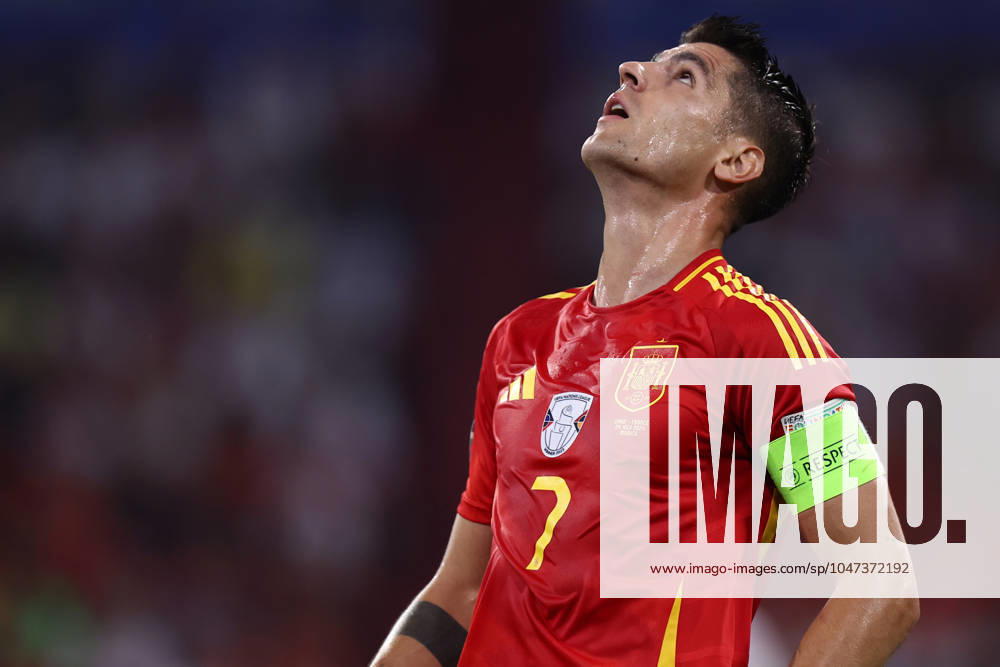 Spain - France Alvaro Morata of Spain looks on during the UEFA EURO, EM, Europameisterschaft,Fussball 2024 semi-final match between Spain and France at Munich Football Arena on July 9, 2024 in Munich, Germany . Munich Munich Football Arena Germany