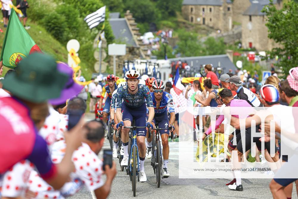 Tour de France 2024 - Stage 14 SAINT-LARY-SOULAN PLA D ADET, FRANCE - JULY 13 : Jorgenson Matteo (USA) of Team Visma Lease a Bike in action during stage 14 of the 111th edition of the Tour de France 2024 cycling race, a stage of 152 kms with start in Pau and finish in Saint-Lary-Soulan Pla d Adet on July 13, 2024 in Saint-Lary-Soulan Pla d Adet, France, 13 07 2024 Saint-Lary-Soulan Pla d Adet France