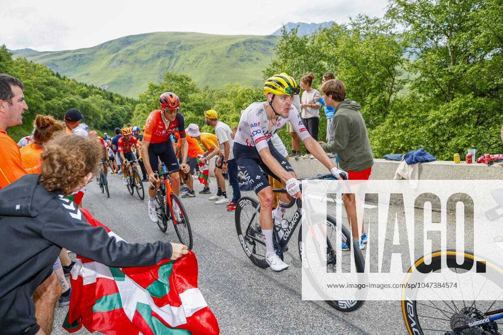 Tour de France 2024 - Stage 14 SAINT-LARY-SOULAN PLA D ADET, FRANCE - JULY 13 : Rider of UAE TEAM EMIRATES during stage 14 of the 111th edition of the Tour de France 2024 cycling race, a stage of 152 kms with start in Pau and finish in Saint-Lary-Soulan Pla d Adet on July 13, 2024 in Saint-Lary-Soulan Pla d Adet, France, 13 07 2024 Saint-Lary-Soulan Pla d Adet France