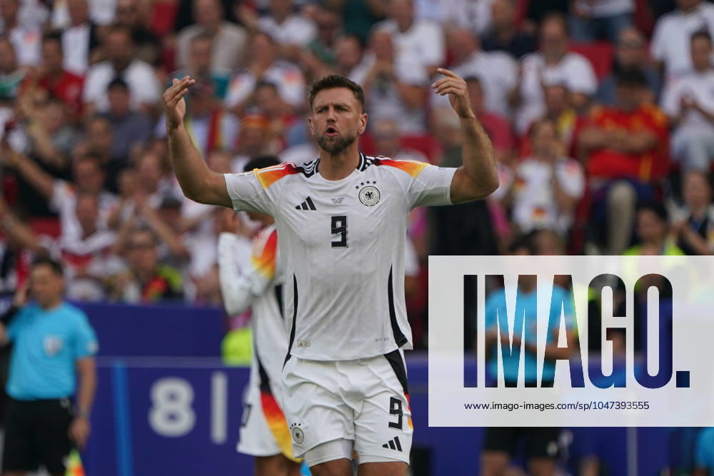 National team, Football, UEFA Euro2024, EM 2024,Quarterfinal, Stuttgart , Spain Germany Niclas Füllkrug , Germany, Action, Single image