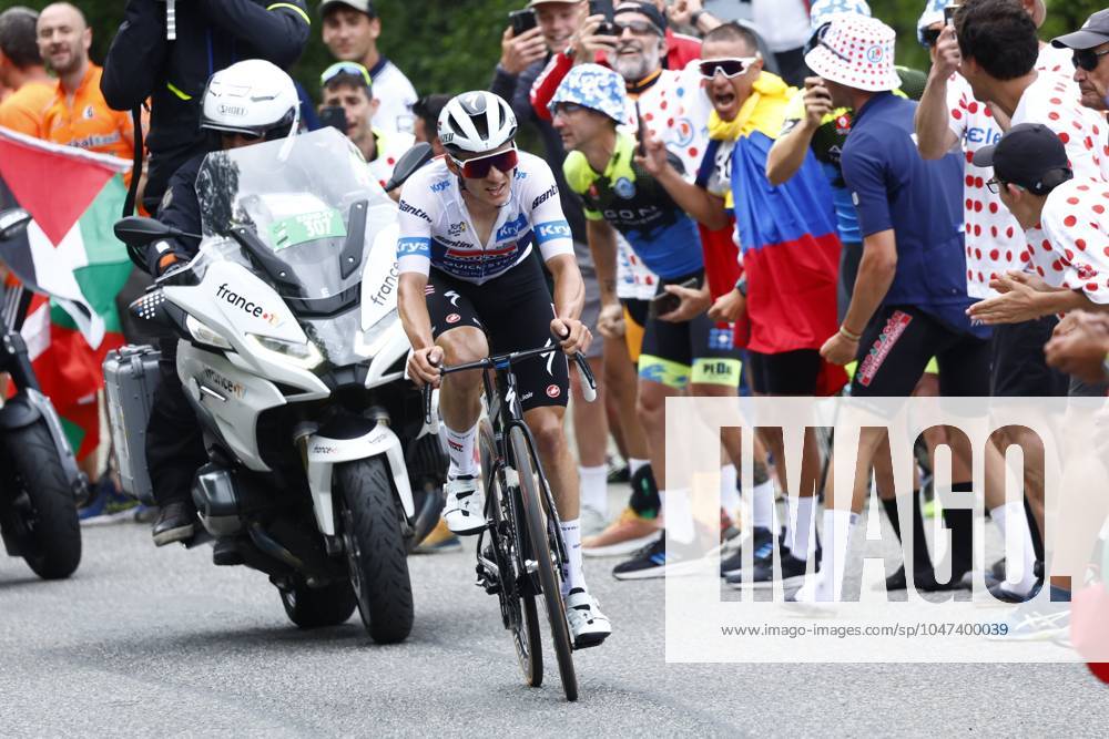 Tour de France 2024 - Stage 14 SAINT-LARY-SOULAN PLA D ADET, FRANCE - JULY 13 : Evenepoel Remco (BEL) of Soudal - Quick Step during stage 14 of the 111th edition of the Tour de France 2024 cycling race, a stage of 152 kms with start in Pau and finish in Saint-Lary-Soulan Pla d Adet on July 13, 2024 in Saint-Lary-Soulan Pla d Adet, France, 13 07 2024 Saint-Lary-Soulan Pla d Adet France