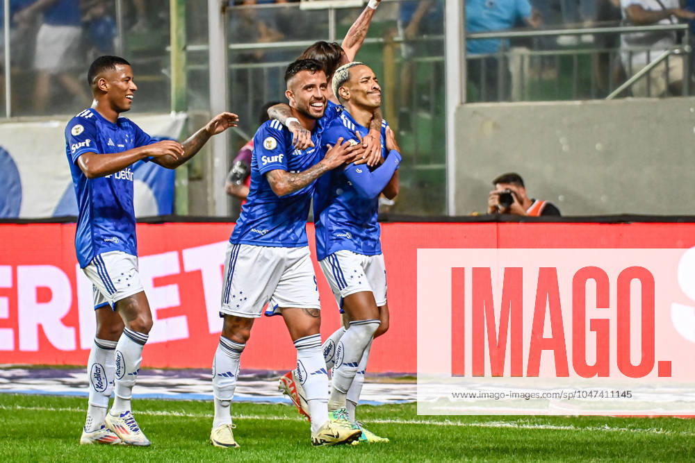 CRUZEIRO X BRAGANTINO - CAMPEONATO BRASILEIRO 2024 BELO HORIZONTE (MG), 07 13 2024 - Football Brasileirao Cruzeiro x Bragantino - Matheus Pereira goal in the match between Cruzeiro x Bragantino in a game valid for the seventeenth round of the Brasileirao held at Indepedencia, Belo Horizonte, this Saturday afternoon ( 13). IMAGO Gustavo Rzbelo Minas Gerais Brasil