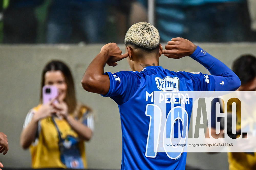 CRUZEIRO X BRAGANTINO - CAMPEONATO BRASILEIRO 2024 BELO HORIZONTE (MG), 07 13 2024 - Football Brasileirao Cruzeiro x Bragantino - Matheus Pereira goal in the match between Cruzeiro x Bragantino in a game valid for the seventeenth round of the Brasileirao held at Indepedencia, Belo Horizonte, this Saturday afternoon ( 13). IMAGO Gustavo Rzbelo Minas Gerais Brasil
