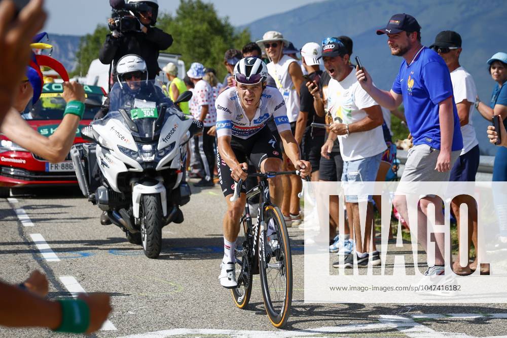 Tour de France 2024 - Stage 15 PLATEAU DE BEILLE, FRANCE - JULY 14 : Evenepoel Remco (BEL) of Soudal - Quick Step during stage 15 of the 111th edition of the Tour de France 2024 cycling race, a stage of 198 kms with start in Loudenvielle and finish in Plateau de Beille on July 14, 2024 in Plateau de Beille, France, 14 07 2024 Plateau de Beille France