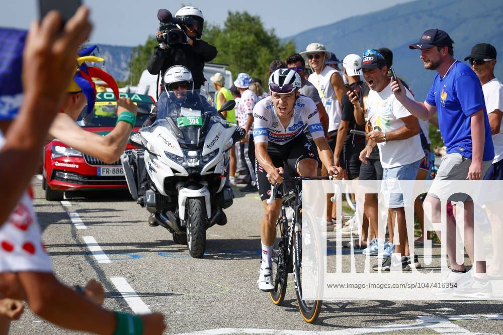 Tour de France 2024 - Stage 15 PLATEAU DE BEILLE, FRANCE - JULY 14 : Evenepoel Remco (BEL) of Soudal - Quick Step during stage 15 of the 111th edition of the Tour de France 2024 cycling race, a stage of 198 kms with start in Loudenvielle and finish in Plateau de Beille on July 14, 2024 in Plateau de Beille, France, 14 07 2024 Plateau de Beille France