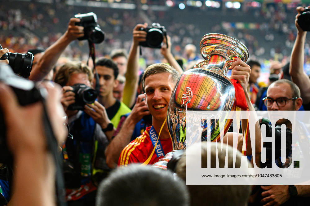 BERLIN, GERMANY - 14 JULY, 2024: Dani Olmo, The football match of Final EURO 2024 Spain vs England at Olympic Stadium