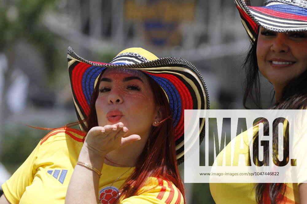 Argentina v Colombia - CONMEBOL Copa America USA 2024: Fina A general view of the outskirts of the Hard Rock Stadium in Miami, Florida, on July 14, 2024. Hundreds of fans are on the street before the final match between Argentina and Colombia. Argentina and Colombia are playing the CONMEBOL Copa America 2024(TM) Final. The two best teams in the tournament are facing each other this Sunday, July 14, for the title in a historic match at Miami Gardens Hard Rock Stadium. Teams are taking to the field in the Grand Final of the 48th edition starting at 8 pm (local time). MIAMI United States