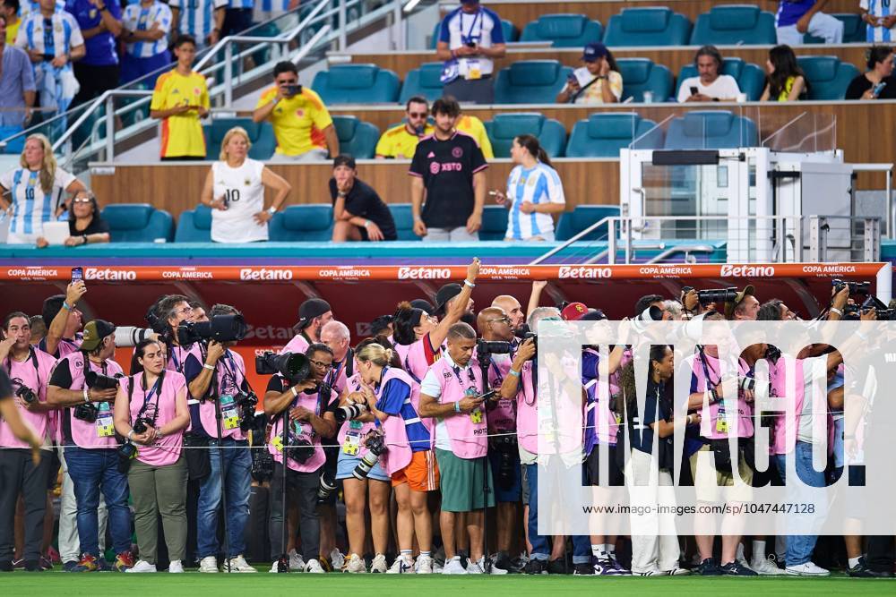 Copa America USA 2024 Argentina vs Colombia - Final Photographers during Final match between Argentina and Colombia as part of CONMEBOL Copa America USA 2024 at Hard Rock Stadium on July 14, 2024 in Miami Gardens, Florida, United States. MIAMI GARDENS FLORIDA UNITED STATES