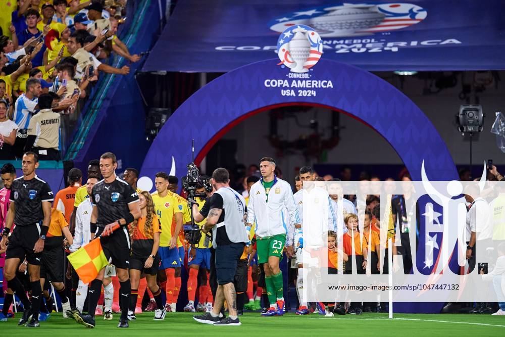 Copa America USA 2024 Argentina vs Colombia - Final Emiliano Martinez of Argentia during Final match between Argentina and Colombia as part of CONMEBOL Copa America USA 2024 at Hard Rock Stadium on July 14, 2024 in Miami Gardens, Florida, United States. MIAMI GARDENS FLORIDA UNITED STATES