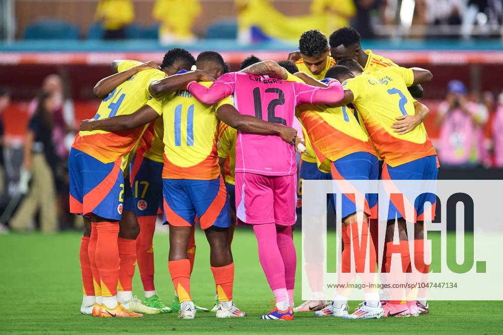 Copa America USA 2024 Argentina vs Colombia - Final Players of Colombia during Final match between Argentina and Colombia as part of CONMEBOL Copa America USA 2024 at Hard Rock Stadium on July 14, 2024 in Miami Gardens, Florida, United States. MIAMI GARDENS FLORIDA UNITED STATES