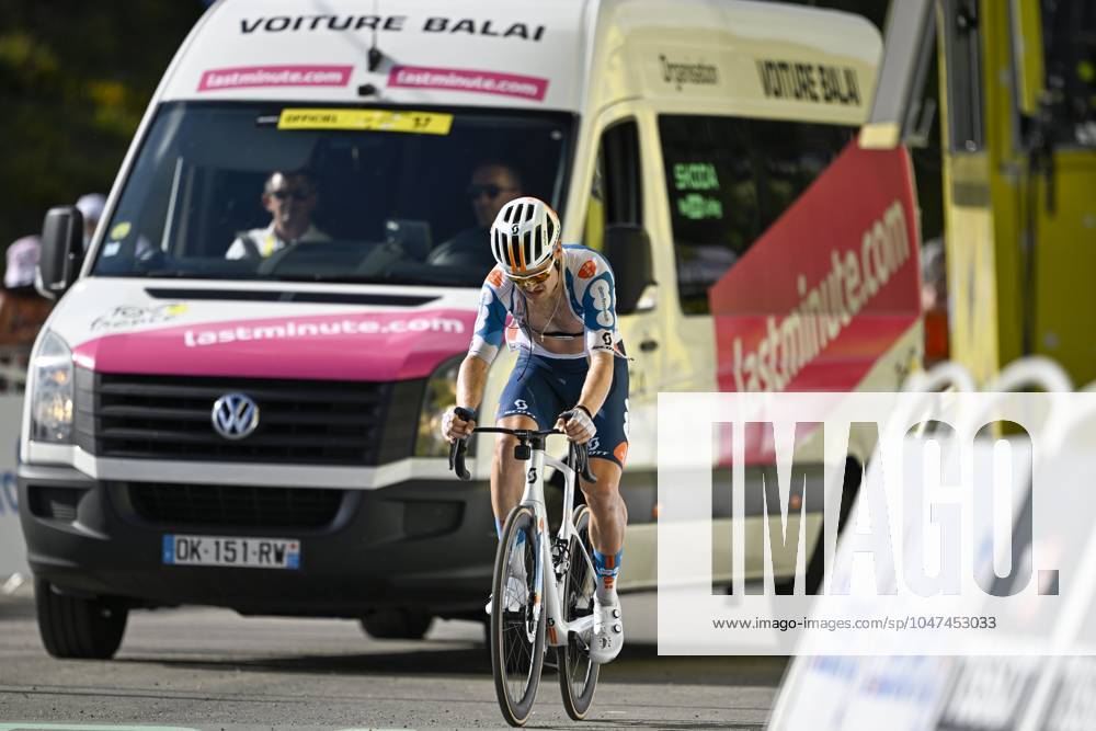 Tour de France 2024 - Stage 15 PLATEAU DE BEILLE, FRANCE - JULY 14 : Welten Bram (NED) of Team dsm-firmenich PostNL pictured during stage 15 of the 111th edition of the Tour de France 2024 cycling race, a stage of 198 kms with start in Loudenvielle and finish in Plateau de Beille on July 14, 2024 in Plateau de Beille, France, 14 07 2024 Plateau de Beille France