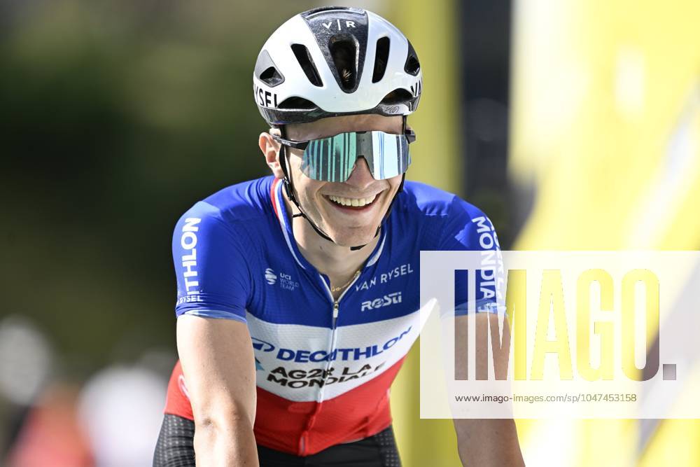 Tour de France 2024 - Stage 15 PLATEAU DE BEILLE, FRANCE - JULY 14 : Lapeira Paul (FRA) of Decathlon AG2R La Mondiale Team pictured during stage 15 of the 111th edition of the Tour de France 2024 cycling race, a stage of 198 kms with start in Loudenvielle and finish in Plateau de Beille on July 14, 2024 in Plateau de Beille, France, 14 07 2024 Plateau de Beille France