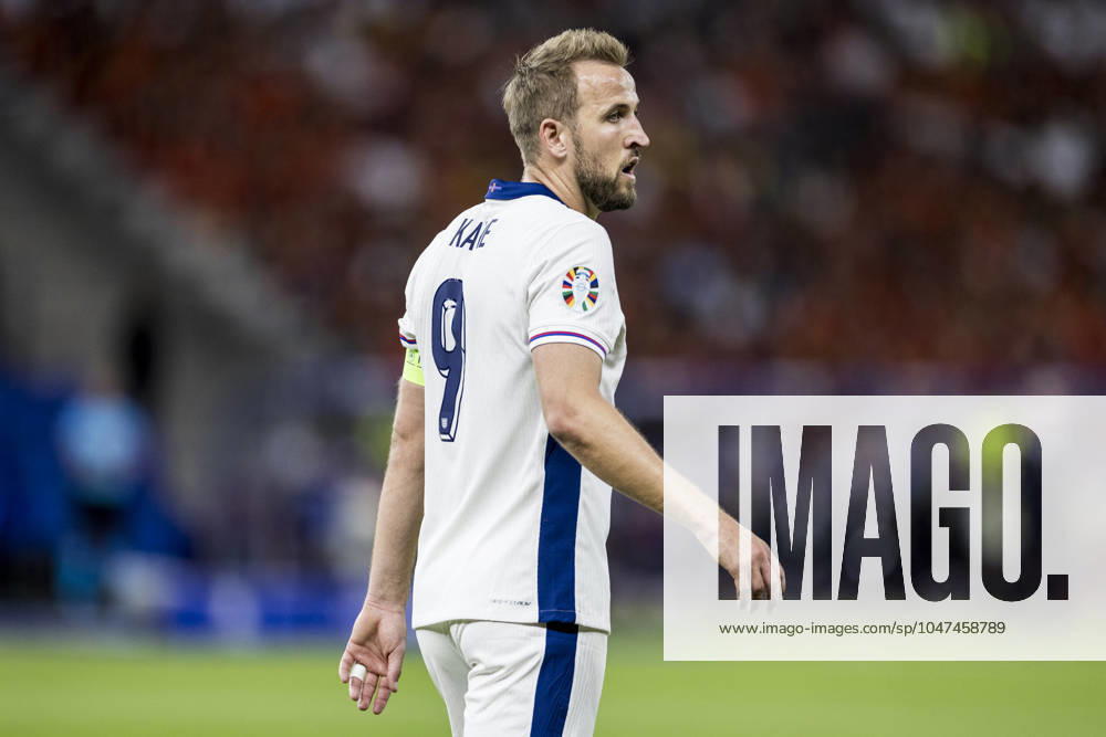 Spain v England, UEFA EURO, EM, Europameisterschaft,Fussball 2024 final, Berlin, Germany Berlin, Germany. 14th, July 2024. Harry Kane (9) of England seen during the UEFA Euro 2024 final between Spain and England at Olympiastadion in Berlin. Berlin Germany