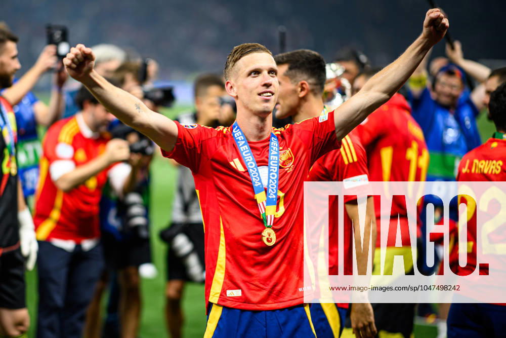 BERLIN, GERMANY - 14 JULY, 2024: Dani Olmo, The football match of Final EURO 2024 Spain vs England at Olympic Stadium