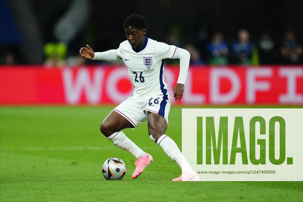 GER: Spain v England. UEFA EURO, EM, Europameisterschaft,Fussball 2024 Final Kobbie Mainoo of England during the UEFA Euro 2024 match between Spain and England, Final, played at Olympiastadion on July 14, 2024 in Berlin, Germany. kpng