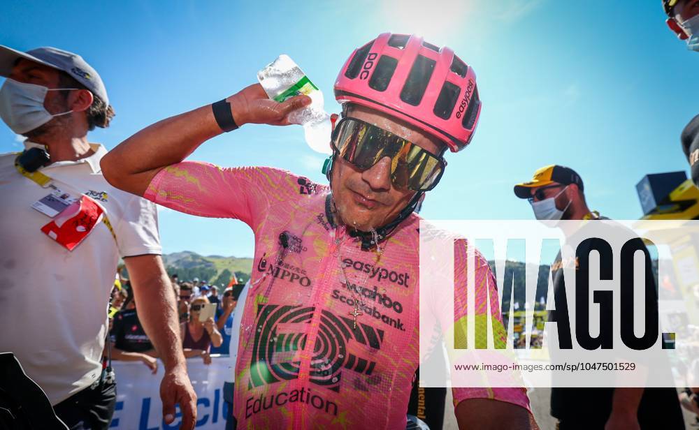 Ecuadorian Richard Carapaz of EF Education-EasyPost pictured after stage 17 of the 2024 Tour de France cycling race, from Saint-Paul-Trois-ChÃ¢teaux to Superdevoluy (177,8 km), in France, on Wednesday 17 July 2024. The 111th edition of the Tour de France starts on Saturday 29 June and will finish in Nice, France on 21 July. DAVIDxPINTENS x96592438x