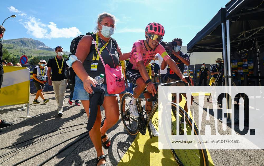 Ecuadorian Richard Carapaz of EF Education-EasyPost pictured after stage 17 of the 2024 Tour de France cycling race, from Saint-Paul-Trois-Châteaux to Superdevoluy (177,8 km), in France, on Wednesday 17 July 2024. The 111th edition of the Tour de France starts on Saturday 29 June and will finish in Nice, France on 21 July. DAVIDxPINTENS x96592445x