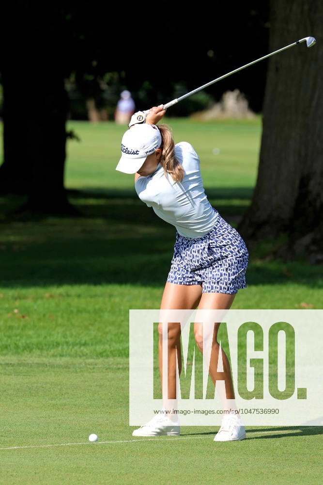 SYLVANIA, OH - JULY 18: LPGA, Golf Damen golfer Nataliya Guseva plays her second shot on the 17th hole during the first round of the 2024 Dana Open on July 18, 2024, at Highland Meadows Golf Club in Sylvania, Ohio. (Photo by Brian Spurlock Icon Sportswire) GOLF: JUL 18 LPGA Dana Open Icon2407186