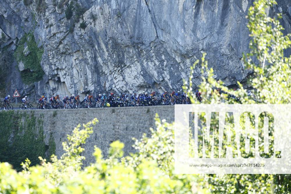 Tour de France 2024 - Stage 20 COL DE LA COUILLOLE, FRANCE - JULY 20 : illustration picture of the peloton during stage 20 of the 111th edition of the Tour de France 2024 cycling race, a stage of 132,8 kms with start in Nice and finish in Col de la Couillole on July 20, 2024 in Col de la Couillole, France, 20 07 2024 Col de la Couillole France